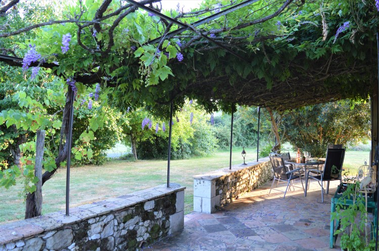 Front Patio Evening Setting
