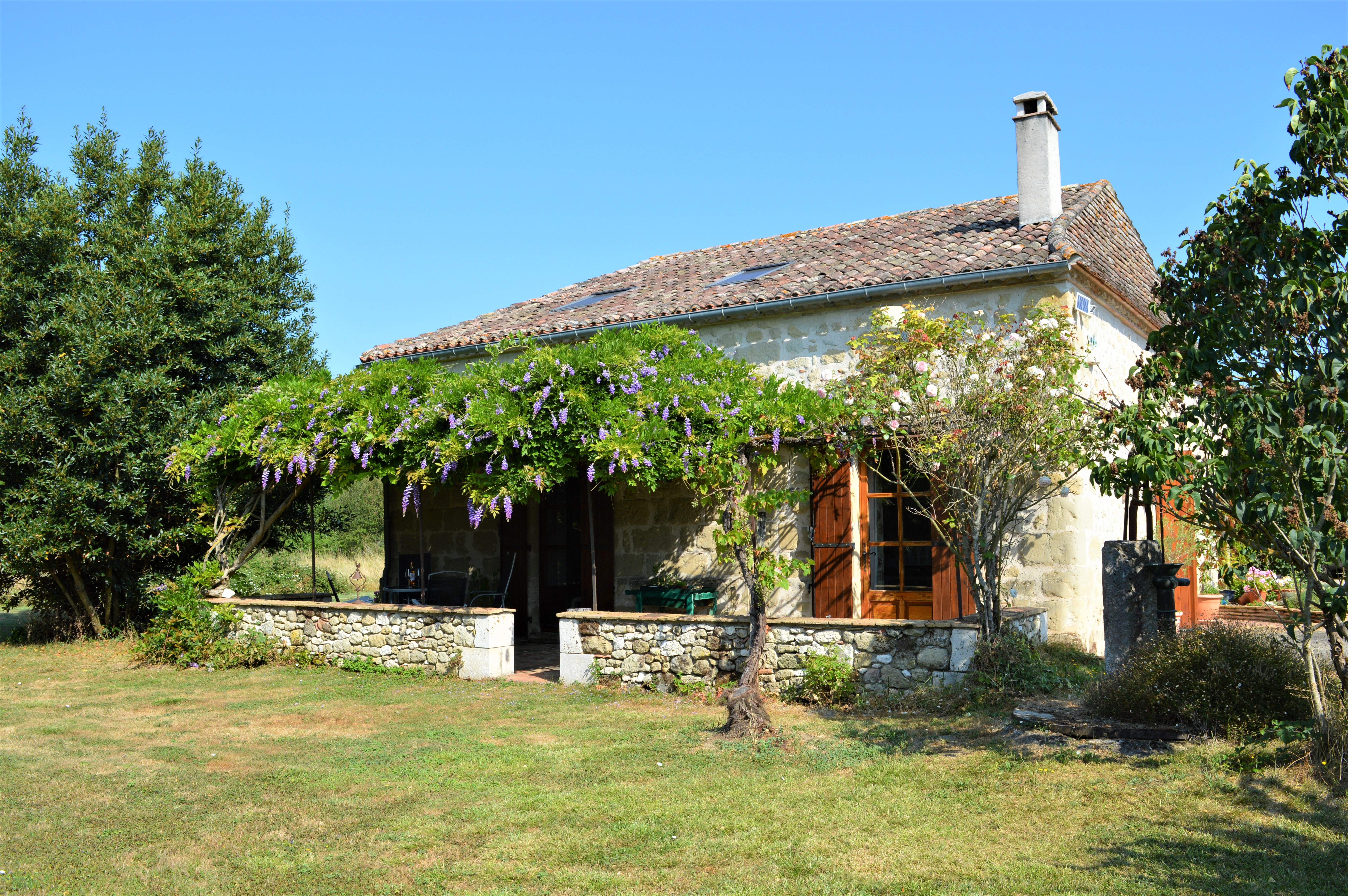 Full front view of the house - further away